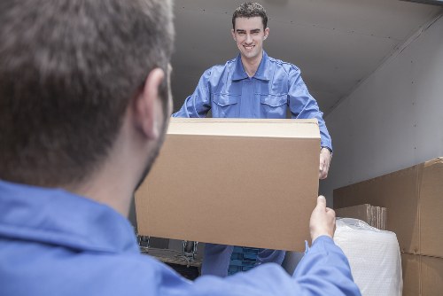 Removal van prepared for a residential move in Barnet