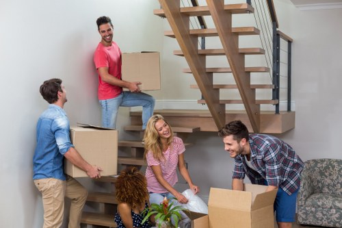 Removal crew assessing risks before moving day