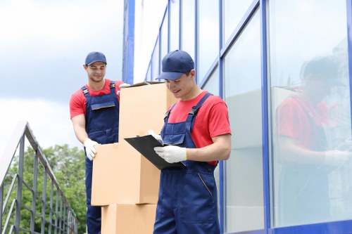 Removal van and moving boxes for a Barnet home move