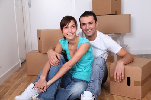 Local moving truck ready for a residential move in Barnet
