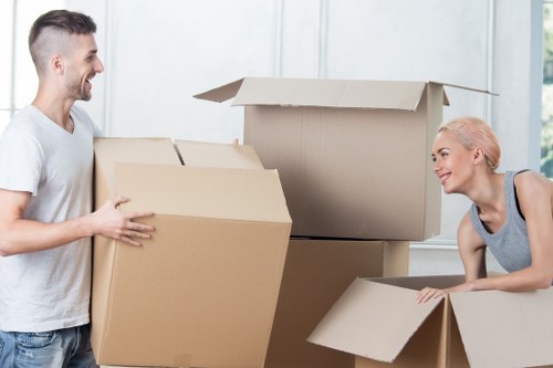 Commercial moving day in Barnet with organised logistics