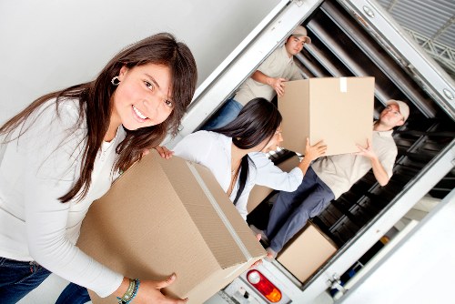 Removal team loading furniture for a Barnet relocation