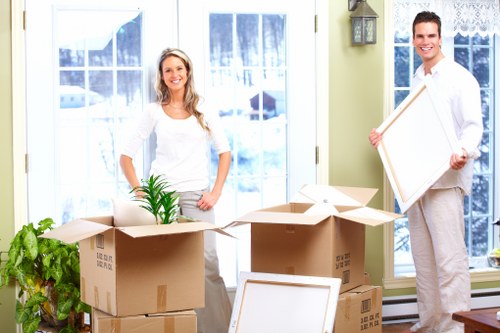 Management reviewing a modern slavery concern within a Barnet removals service